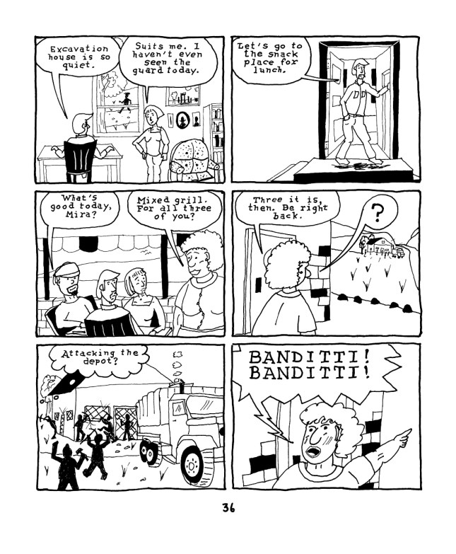 Al B. Wesolowsky: Page from Trenchant Tales: Of archaeology and the absurd (unpublished, 2009)