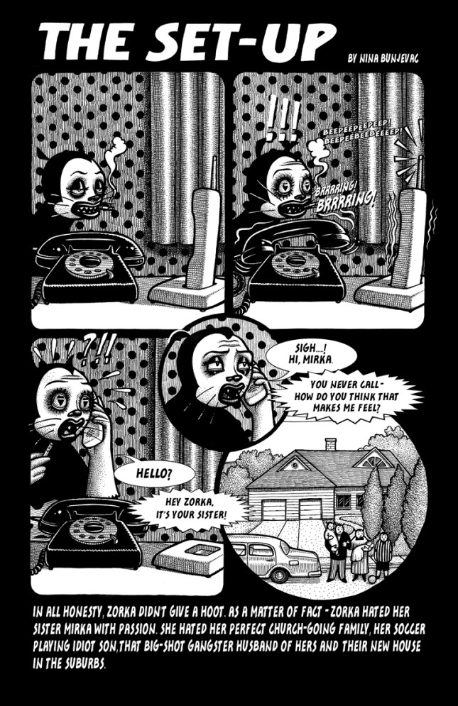 Fig. 3. Zorka in ‘Settlement City,’ Mirka in Suburbia (77). Used with permission from Nina Bunjevac.