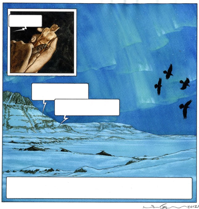 The figurine shown in the upper left corner is based on an archaeological discovery