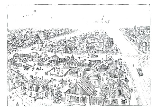 Pages of the graphic novel “Borovitsky” by Ivan Eshukov. Used with permission from Ivan Eshukov.